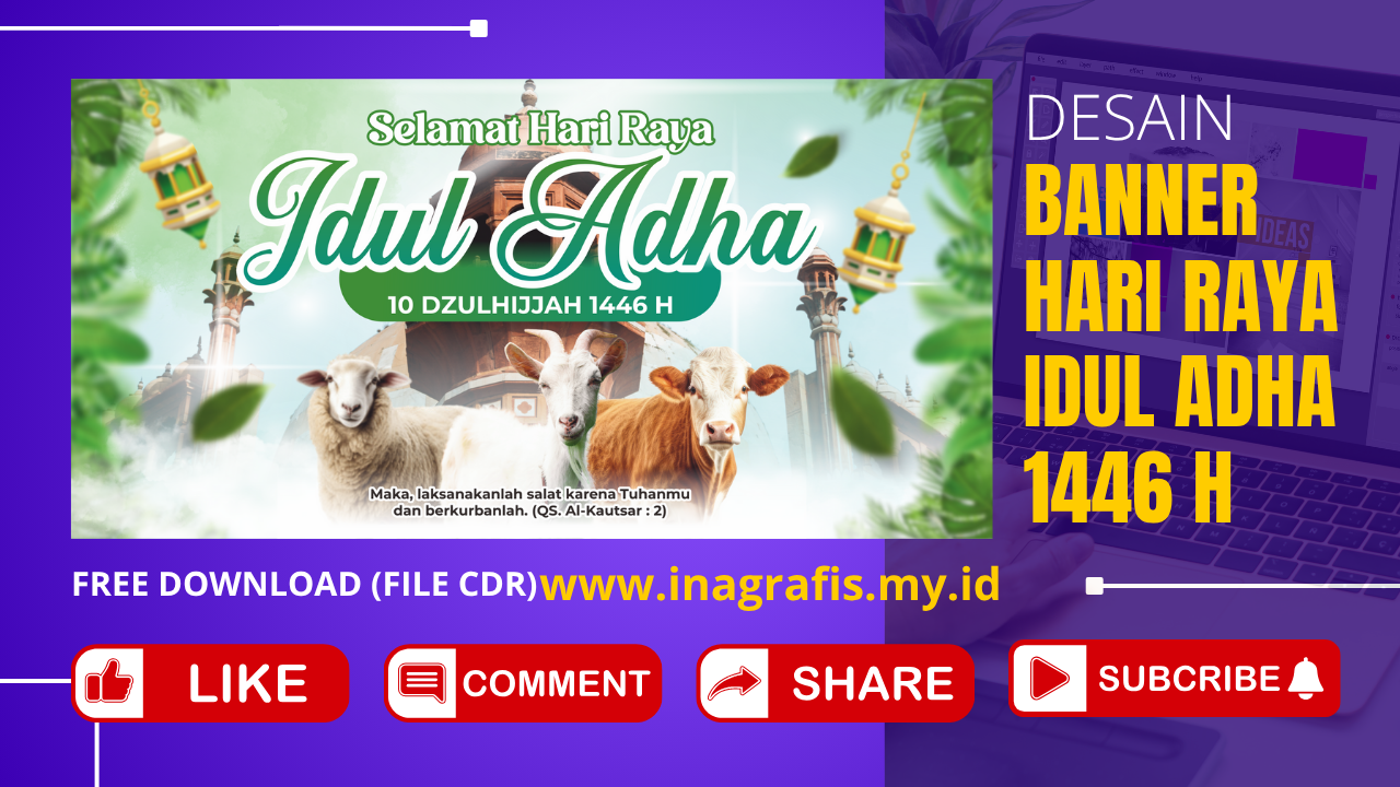 DESAIN BANNER IDUL ADHA INAGRAFIS DESAIN BANNER IDUL ADHA INAGRAFIS