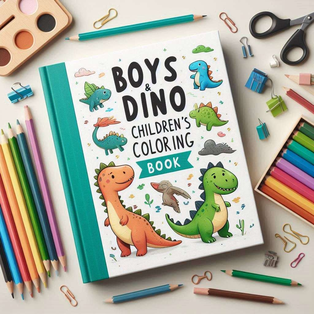 Lembar Mewarnai Dino